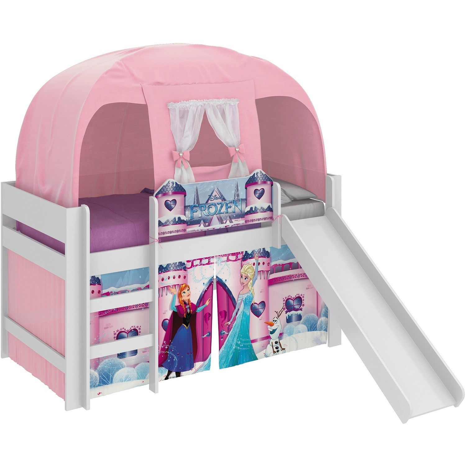 Jamar Colombia - Cama infantil Disney princess FROZEN blanco-rosa! Brillo y  fantasía para las princesitas de la casa :) Todo en un solo diseño!