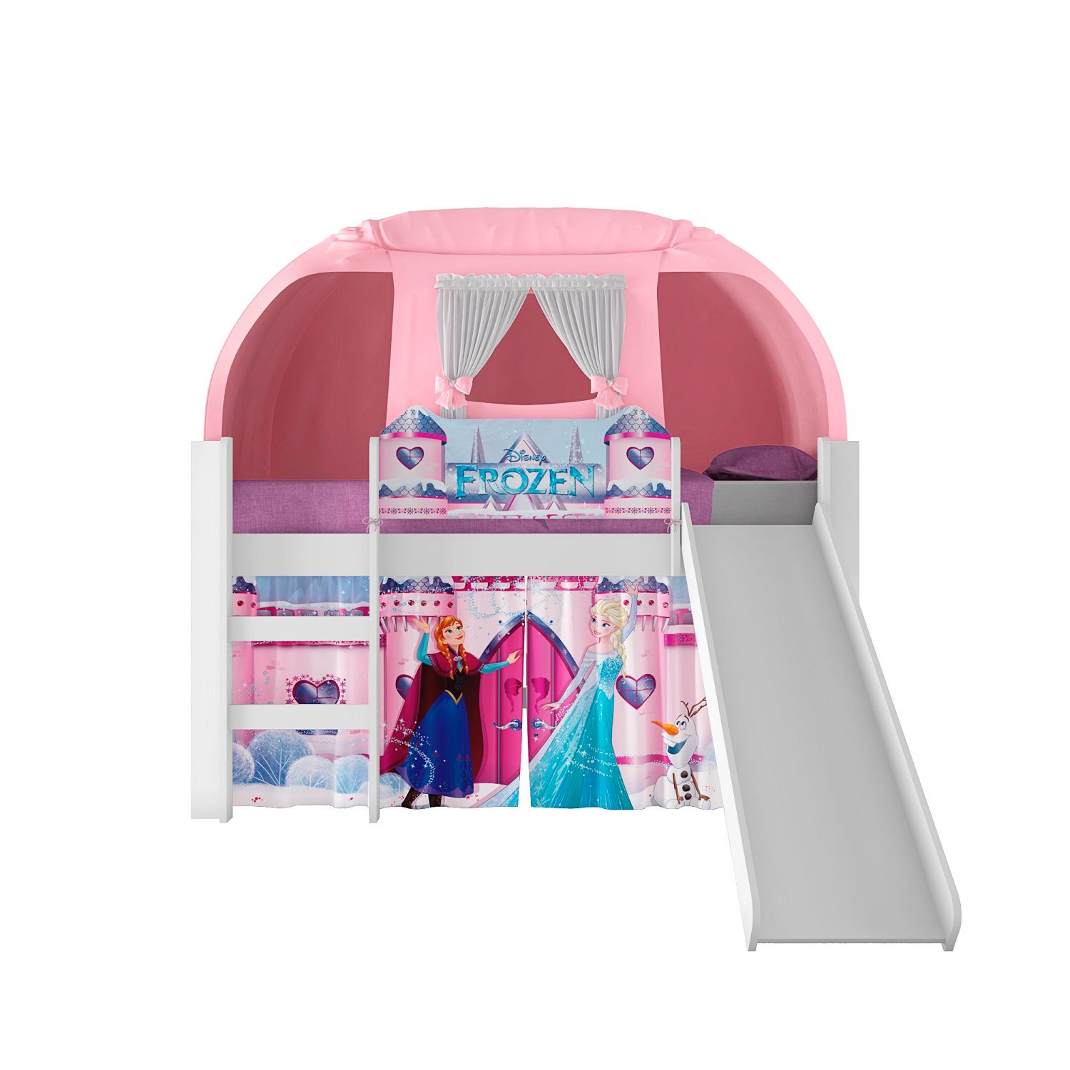 Jamar Colombia - Cama infantil Disney princess FROZEN blanco-rosa! Brillo y  fantasía para las princesitas de la casa :) Todo en un solo diseño!