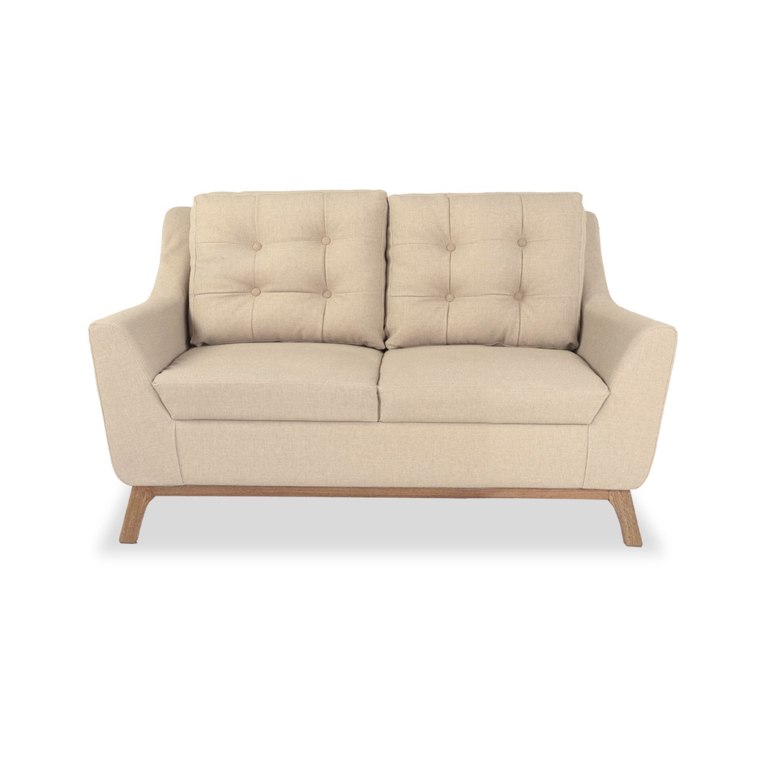 Sofa 2 Puestos Floyd Eurolino Marfil, Natural | Muebles Jamar