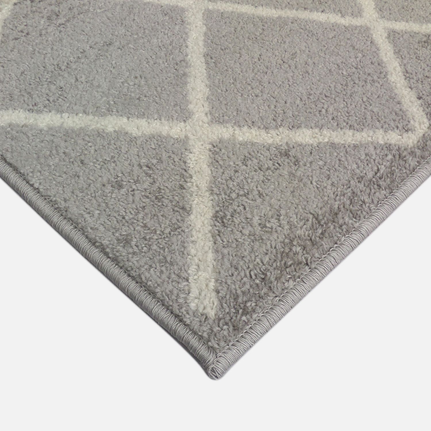 Alfombra rombos salmiakki gris • AO tienda online alfombras